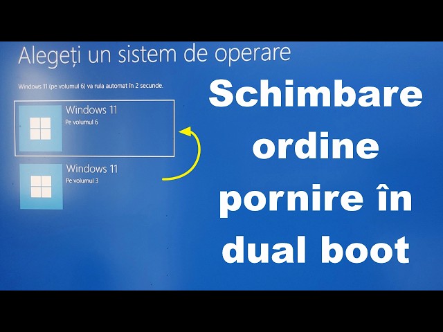 Change operating system boot order in dual boot - Windows