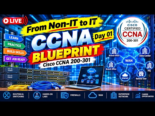 From Non-IT to IT | Live - Your Day 01 CCNA Blueprint