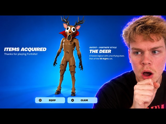 HOW TO GET THE 99 NIGHTS IN THE FOREST DEER SKIN NOW IN FORTNITE!