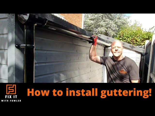 Transform Your Shed: The Ultimate Gutter Installation DIY!