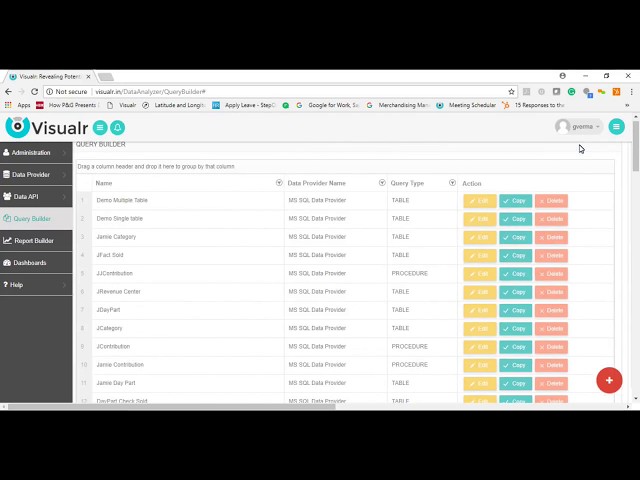 Create Data Model in Query Builder