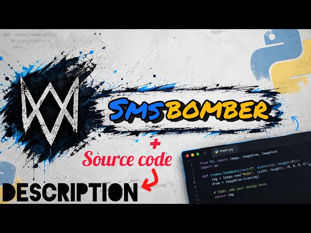 How to make sms-bomber with python + source code (link in description)