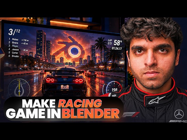 How to Make a Racing Game in Blender - Hindi/Urdu (Blender + Unity Tutorial)