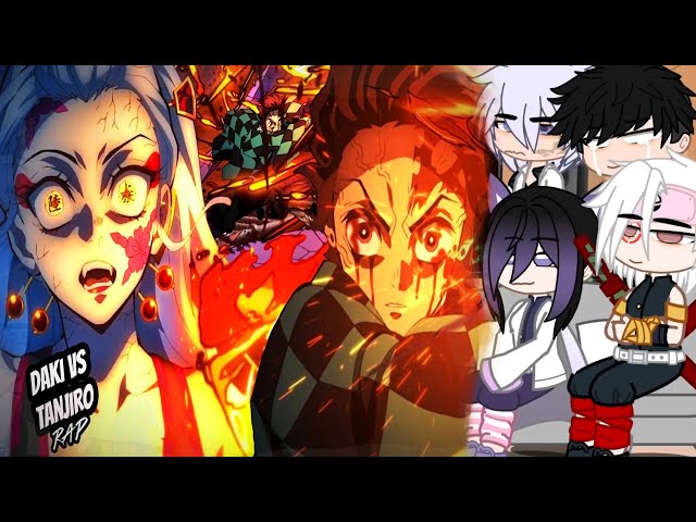 ✨Hashiras react to Tanjiro vs Daki - Demon slayer ✨ Hashiras react Compilation ✨
