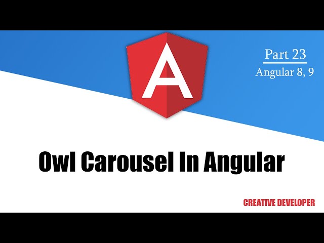 Owl carousel in Angular || Angular Owl Carousel || Owl Carousel || Angular || Angular Tutorial