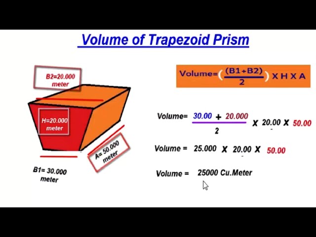 Volume Calculations | Triangular, Rectangular, Trapezoid, and L-Section