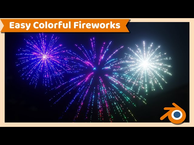 Blender Tutorial : Create Colorful Fireworks in Blender