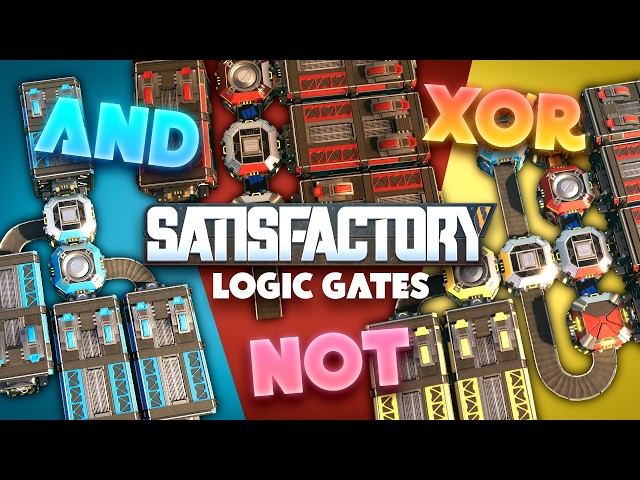 How To Make Conveyor Belt LOGIC GATES in Satisfactory