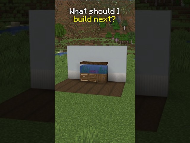 Rate 1-10 🐟 Realistic Fish Tank in Minecraft - Build Hacks #shorts