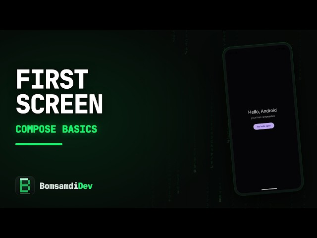 Your First Screen — Jetpack Compose for Beginners