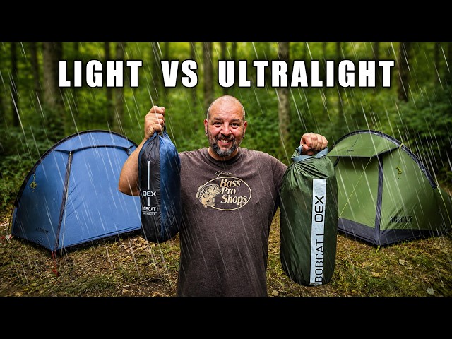 ULTRA Lightweight Tent in the RAIN