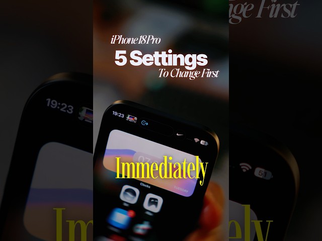 You NEED to change these settings on your iPhone 18 Pro