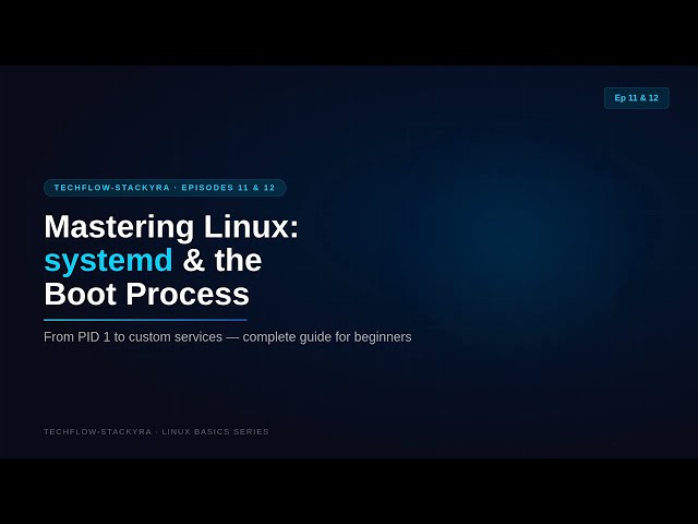 Linux systemd Complete Guide: Services, Timers & Journalctl | Linux Basics for Beginners (Ep 11&12)