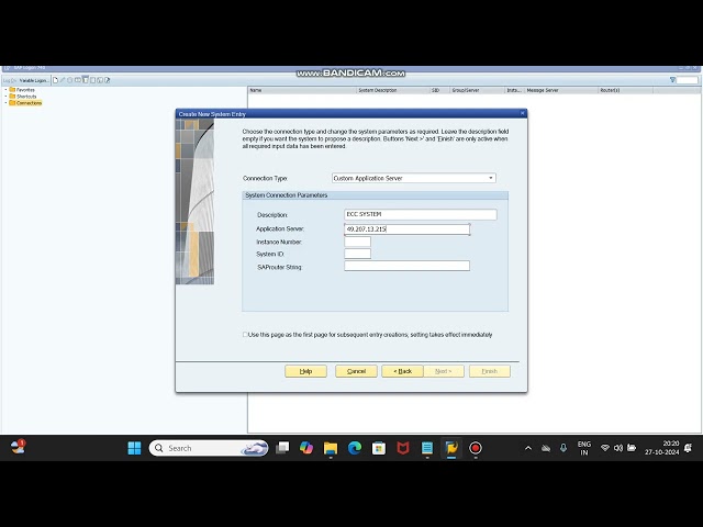 How to add System/Connection in SAP GUI ???