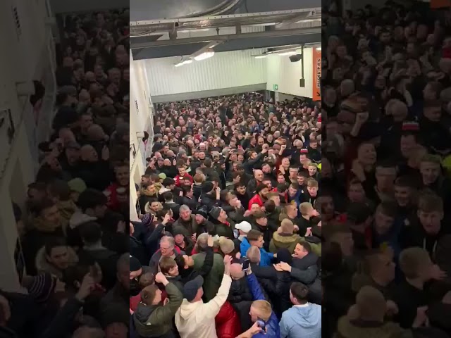 Man Utd fans at Derby.
