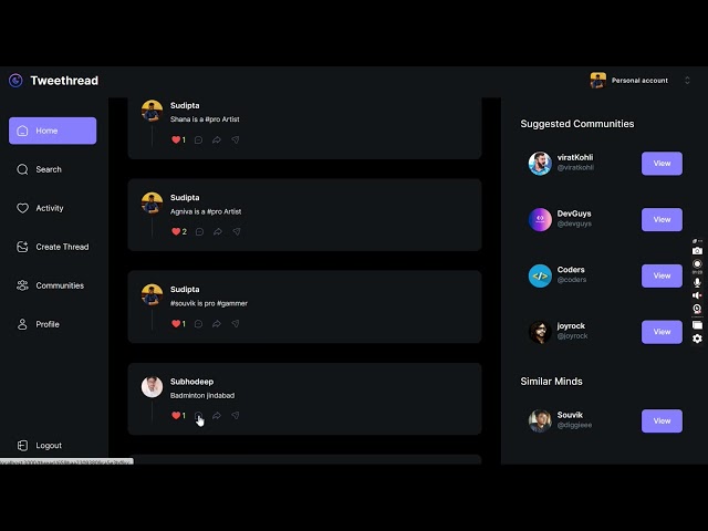 TweeThread FullStack Project