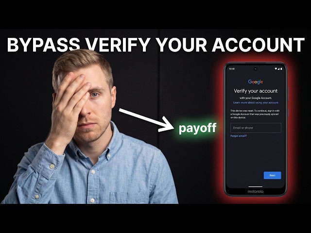 Home Screen in Minutes, Bypass Verify Your Account on Motorola