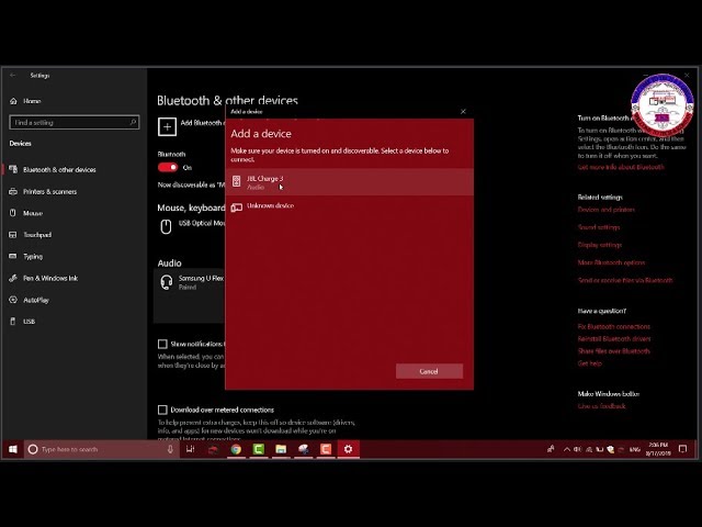How to fix error connect Bluetooth Speaker on Window 10 2019