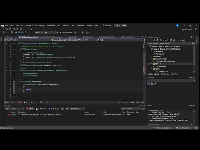 Simple Ui - Uwp - Floating Tabs