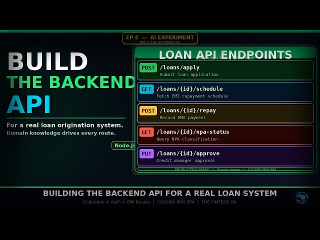 Building the Backend API for a Real Loan System — Endpoints, Auth, and EMI Routes Explained (EP4)