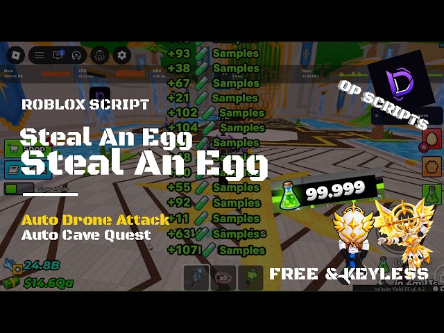 STEAL AN EGG Script Pastebin FREE AUTO FARM, FARM  DRONE, DR SCRAMBLE EVENT 🧪 NO KEY | D-Hub