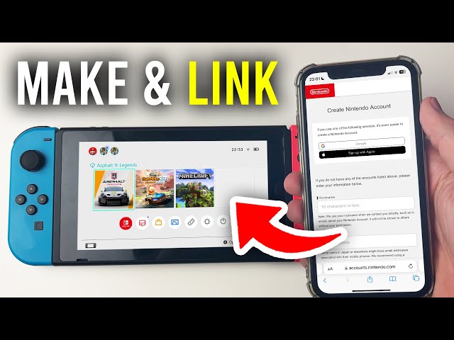 How To Make and Link Nintendo Account To Nintendo Switch - Full Guide
