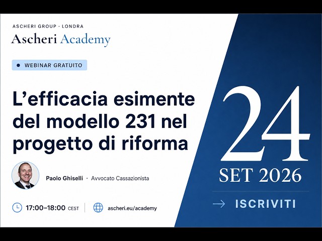 The Exonerating Efficacy of the 231 Compliance Program in the Reform Project