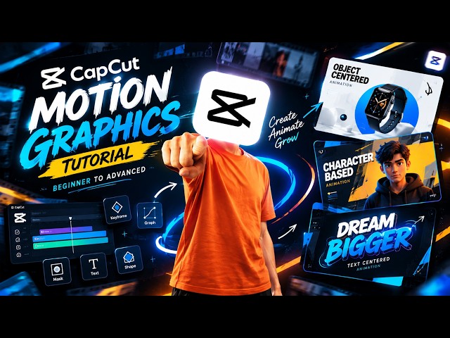 🎬 CapCut Motion Graphics Tutorial in Bangla | Clean & Minimal Editing (Beginner to Advanced)