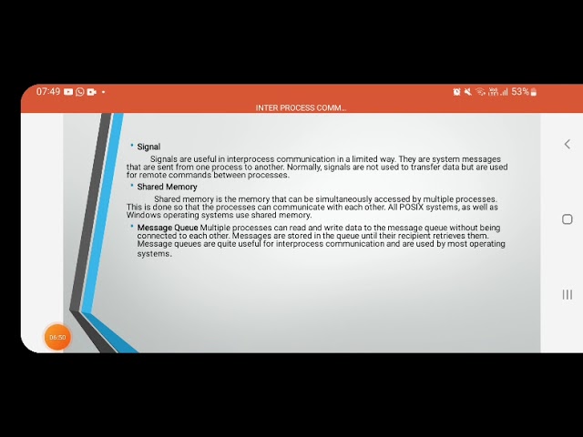 Inter process communication