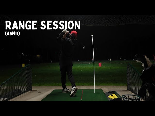 Peaceful Driving Range Session | ASMR Night Golf