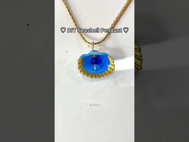 Easy DIY Seashell Pendant in 60 Seconds 🌊 DIY Jewelry