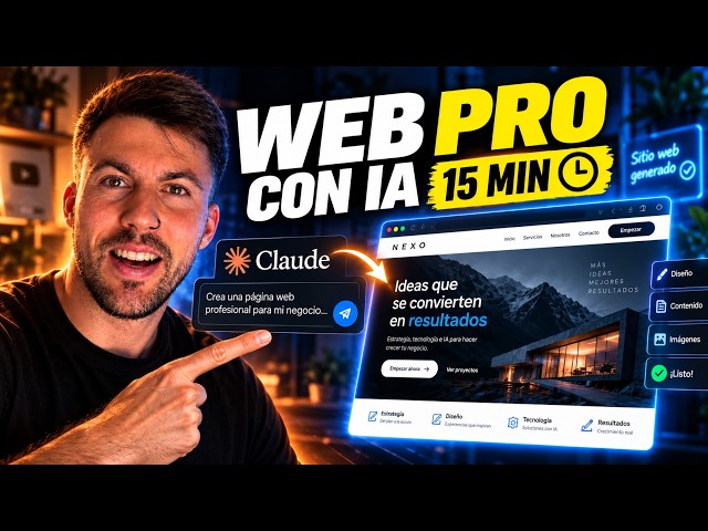 Create a PROFESSIONAL WEBSITE with Claude in 10 MINUTES (no coding)