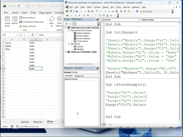 Excel VBA OFFSET Function | Dynamic Range Selection & Automation