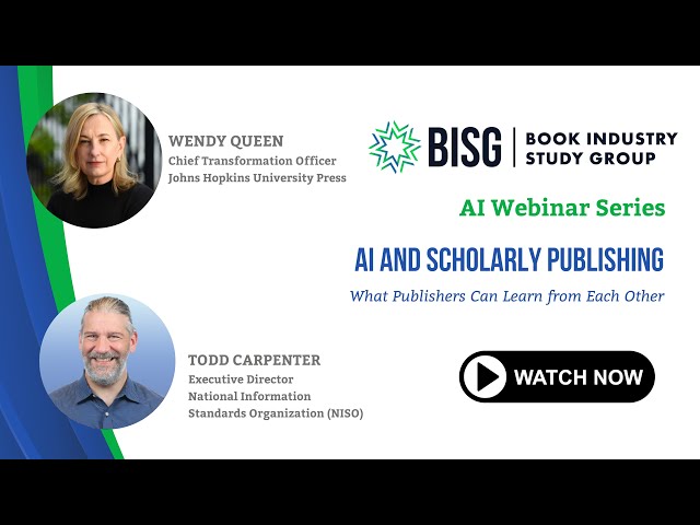 AI & Scholarly Publishing: What Publishers Can Learn from Each Other
