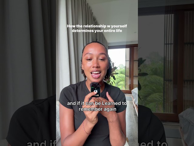 The importance of the relationship w yourself
