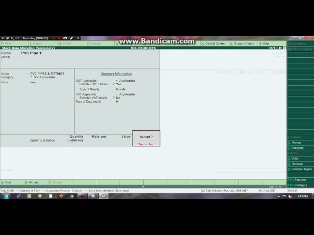 GST INVOICE BILLING FORMATTING DEMO COMPANY