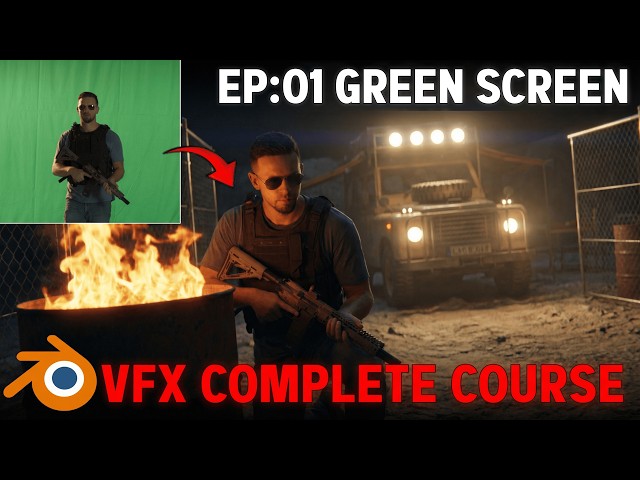 Blender Greenscreen VFX Course (Ep. 1: Green Screen Removal)