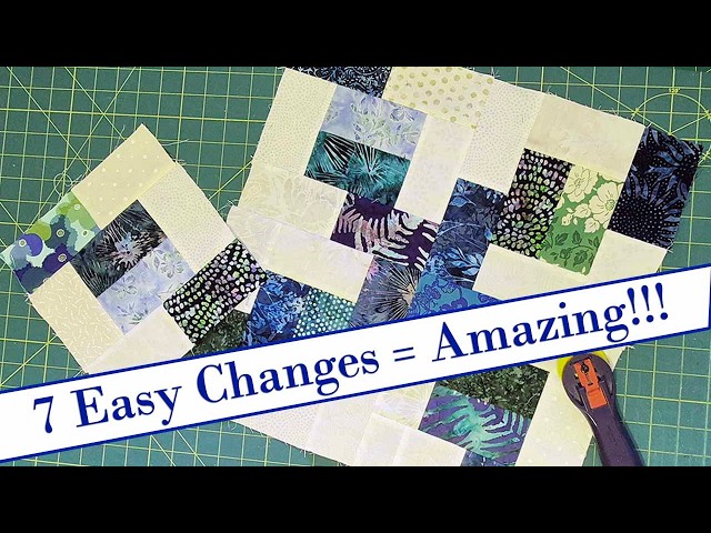 Potato Chip Quilt Pattern Designs: Can You Make 7 Unique Quilts from One Block? Yes!