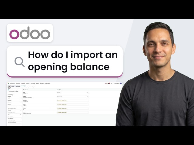 How to Import an Opening Balance in Odoo Accounting (Quick Guide)