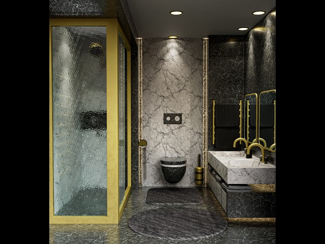 I Created a Luxury Bathroom in 3D | Maya, Substance Painter & V-Ray