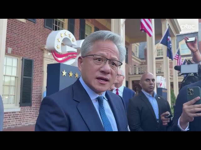 Nvidia CEO Jensen Huang to CNBC: 'We're at the beginning of an industrial revolution'