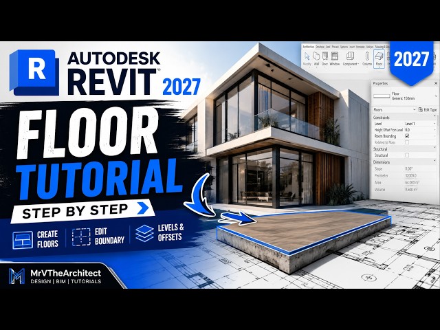 How to Create Floors in Revit 2027 | Step-by-Step Beginner Tutorial