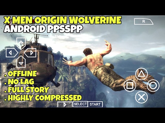 SUPER LIGHT!! PLAY X MEN ORIGIN WOLVERINE ON ANDROID (PPSSPP)