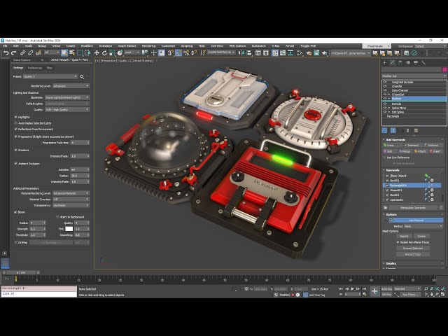 3DS Max Hard Surface Boolean Workflow