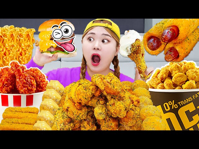 MUKBANG🍗 BHC BBURINKLE CHICKEN🍗 COLLECTION by HIU 하이유