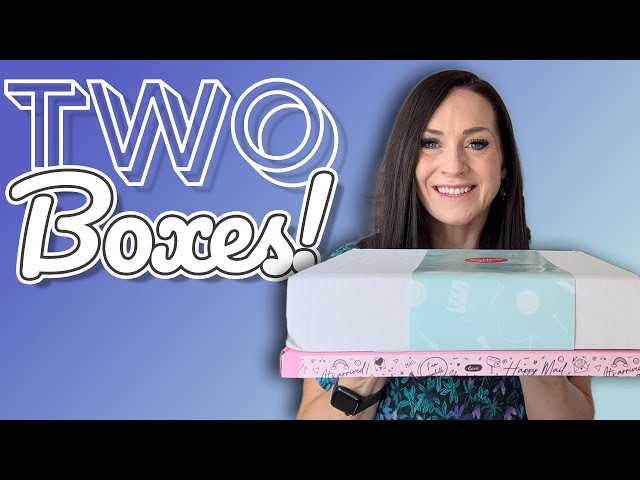Unboxing TWO gorgeous SEWING subscriptions || Sew Hayley Jane || Sew Sophie Crafts #CrossStitch