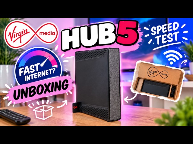 Virgin Media Hub 5 speed test 