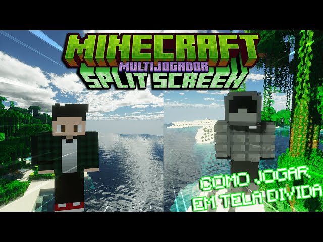 How to Play Minecraft in Split Screen on PC 🎮 UPDATED TUTORIAL! 😱