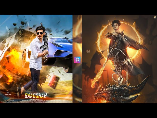 Baadshah Action Movie Poster Photo Editing Tutorial in PicsArt | manipulation lightroom mobile