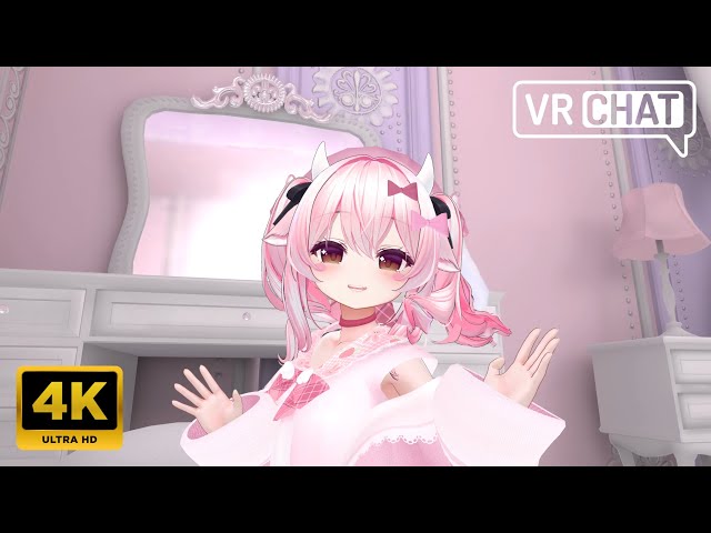 [二次元] B的夢幻城堡公主閨房！ Milltina ミルティナ (younger)【4K UHD】VRChat La Fille Princess Castle